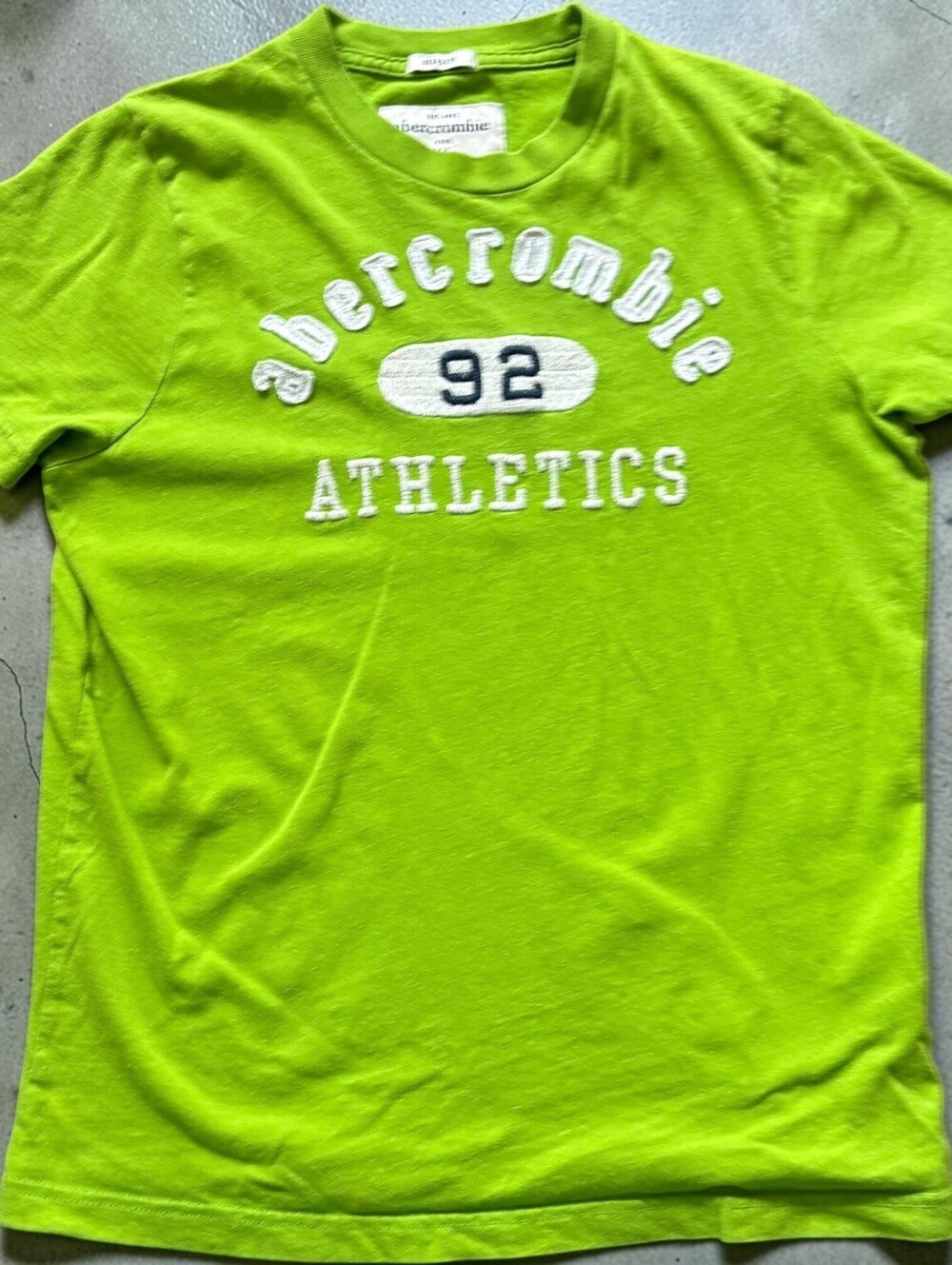 Y2K Abercrombie Athletics Baby Tee Size XS/S Green Preppy 2000s Mallcore